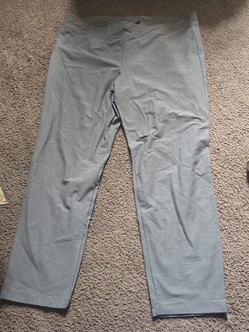 Eileen Fisher Smoke Grey Slim Ankle Straight-Leg Dress Pants 💫 NWT